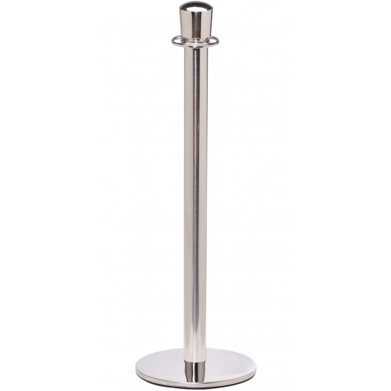 Ropemaster Crown Top Polished Stainless Steel Barrier Queue Post  Ropemaster Crown Top Polished Stainless Steel Barrier Queue Post