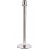 Ropemaster Crown Top Polished Stainless Steel Barrier Queue Post 