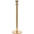 Ropemaster Ball Top Polished Brass Barrier Queue Post