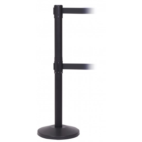 Q-Master Twin Retractable Belt Barrier Q550 Twin With 3.4m Belt