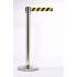 Queue Master 550 Polished Stainless Steel Retractable Barrier Post With 3.4m Belt