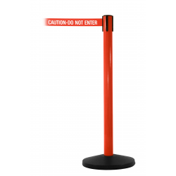 Safety Master Red Free-Standing Retractable Belt Barrier