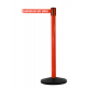Safety Master Red Free-Standing Retractable Belt Barrier