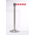 Queue Master 550 Satin Stainless Steel Retractable Belt Barrier Post With 3.4m Belt