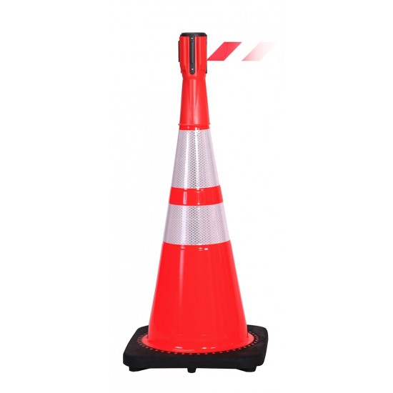 Traffic ConePro 500 Safe And Portable Cone Mounted 3.65m Retracting Belt Unit  Traffic ConePro 500 Safe And Portable Cone Mounted 3.65m Retracting Belt Unit