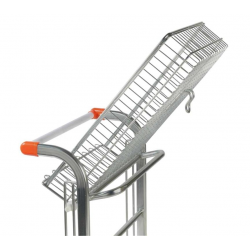 Nestable Stock Trolley With Folding Basket