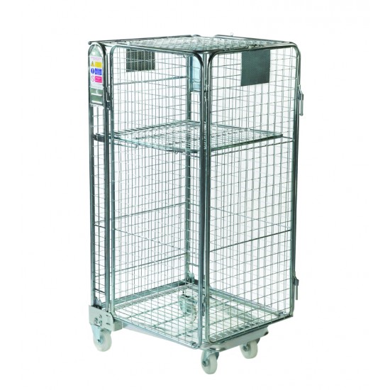 4 Sided Security Roll Container With Lid 19.A110