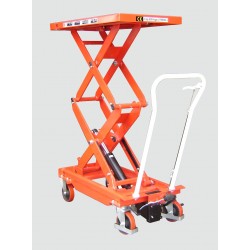 Premium Manual Operated 800kg Mobile Double Scissor Lift BSL80D