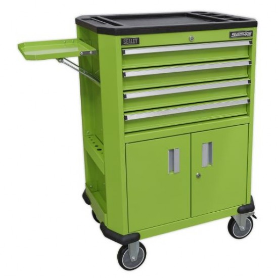 Superline Pro 4 Drawer + 2 Cupboard Tool Trolley AP980MTHV Superline Pro 4 Drawer + 2 Cupboard Tool Trolley AP980MTHV