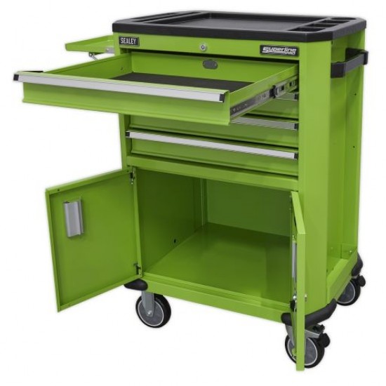 Superline Pro 4 Drawer + 2 Cupboard Tool Trolley AP980MTHV Superline Pro 4 Drawer + 2 Cupboard Tool Trolley AP980MTHV