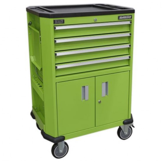 Superline Pro 4 Drawer + 2 Cupboard Tool Trolley AP980MTHV Superline Pro 4 Drawer + 2 Cupboard Tool Trolley AP980MTHV