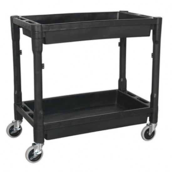 Impact Resistant 2 Shelf Heavy-Duty Trolley CX204 Impact Resistant 2 Shelf Heavy-Duty Trolley CX204