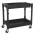 Impact Resistant 2 Shelf Heavy-Duty Trolley CX204