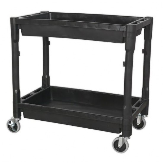 Impact Resistant 2 Shelf Heavy-Duty Trolley CX204 Impact Resistant 2 Shelf Heavy-Duty Trolley CX204