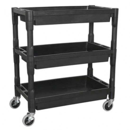 Impact Resistant 3 Shelf Heavy-Duty Trolley CX205 Impact Resistant 3 Shelf Heavy-Duty Trolley CX205