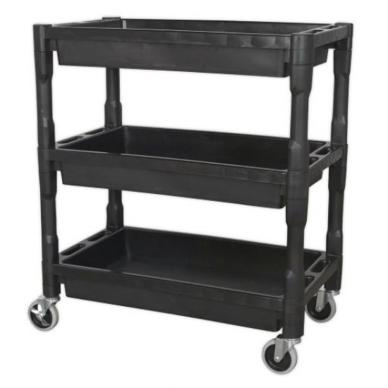 Impact Resistant 3 Shelf Heavy-Duty Trolley CX205 Impact Resistant 3 Shelf Heavy-Duty Trolley CX205