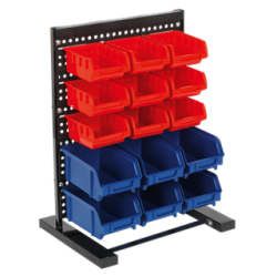 15 Bin Bench Mounted Storage System TPS1569