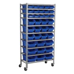 36 Bin Mobile Part Storage System TPS36