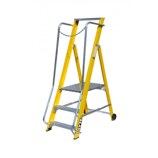 Extra Wide Glassfibre Platform Step Ladders NYFWP2