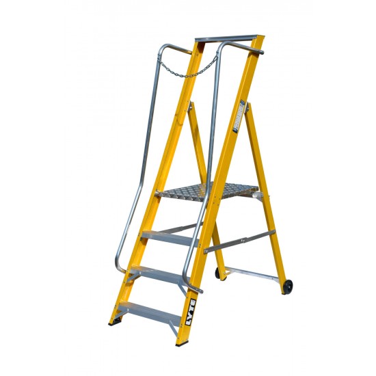Extra Wide Glassfibre Platform Step Ladders NYFWP2