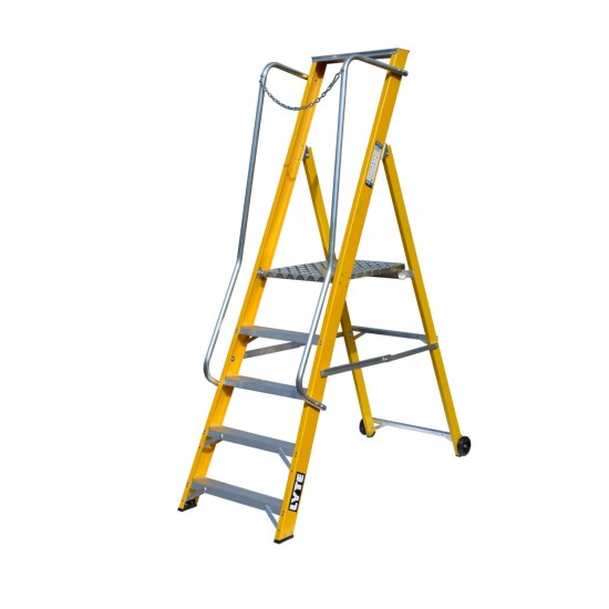 Extra Wide Glassfibre Platform Step Ladders NYFWP2