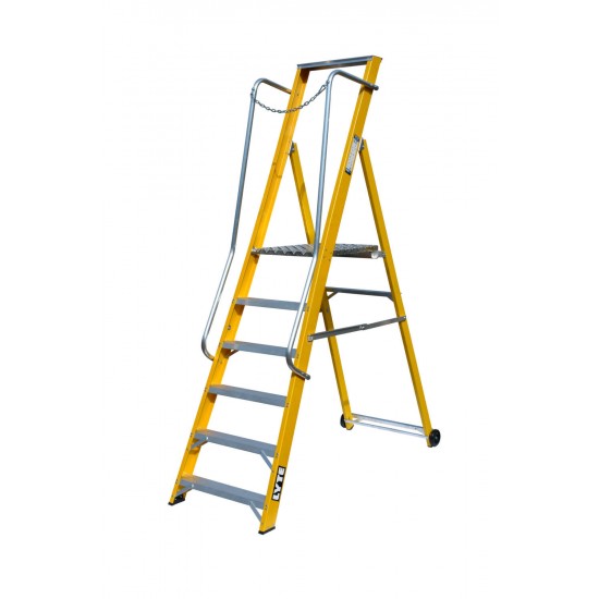 Extra Wide Glassfibre Platform Step Ladders NYFWP2