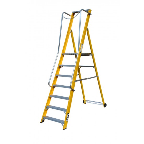 Extra Wide Glassfibre Platform Step Ladders NYFWP2