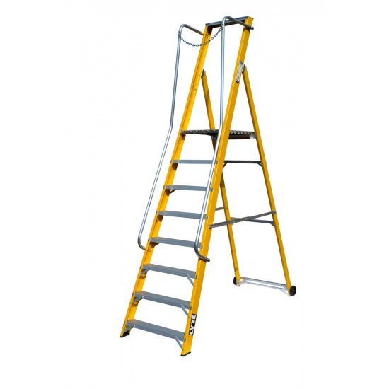 Extra Wide Glassfibre Platform Step Ladders NYFWP2