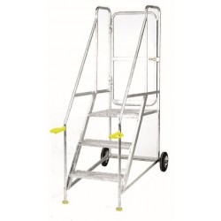 Fully Galvanised Tilt And Push Mobile Platform Steps S711