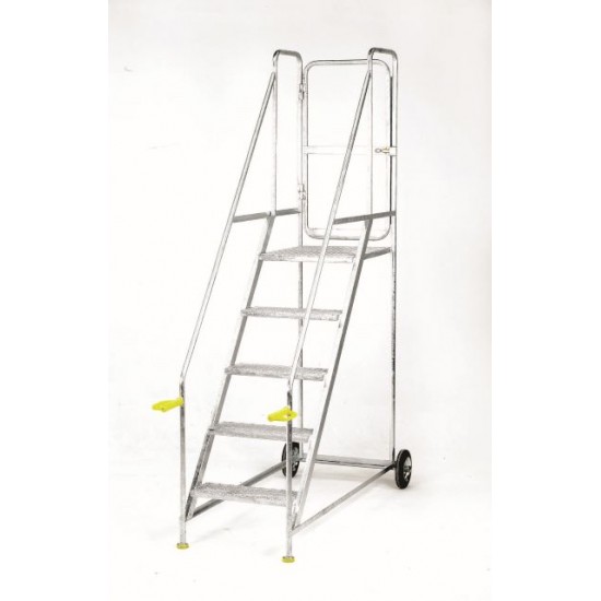 Fully Galvanised Tilt And Push Mobile Platform Steps S711