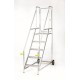 Fully Galvanised Tilt And Push Mobile Platform Steps S711
