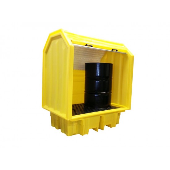 Outdoor Hard Covered Spill Pallet For 2 x 205 Litre Drums BP2HC