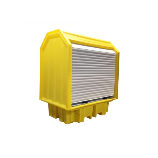 Outdoor Hard Covered Spill Pallet For 2 x 205 Litre Drums BP2HC