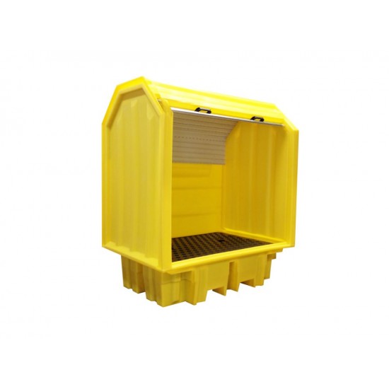 Outdoor Hard Covered Spill Pallet For 2 x 205 Litre Drums BP2HC