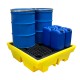 Polyethylene 4 Drum Spill Pallet BP4 Polyethylene 4 Drum Spill Pallet BP4