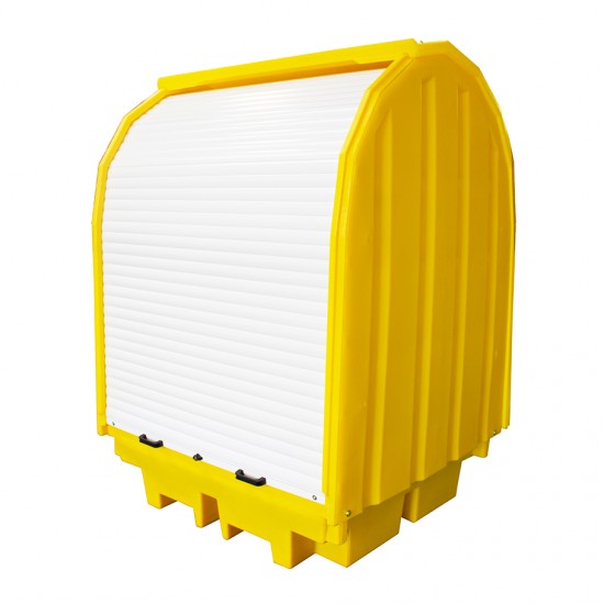 Outdoor Hard Covered Spill Pallet For 4 x 205 Litre Drums BP4HC