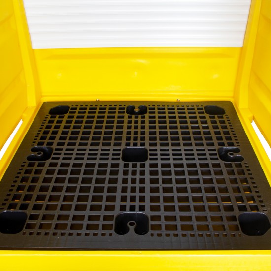 Outdoor Hard Covered Spill Pallet For 4 x 205 Litre Drums BP4HC